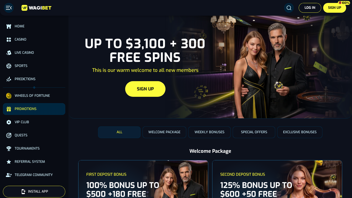 Wagibet Bonus Offers