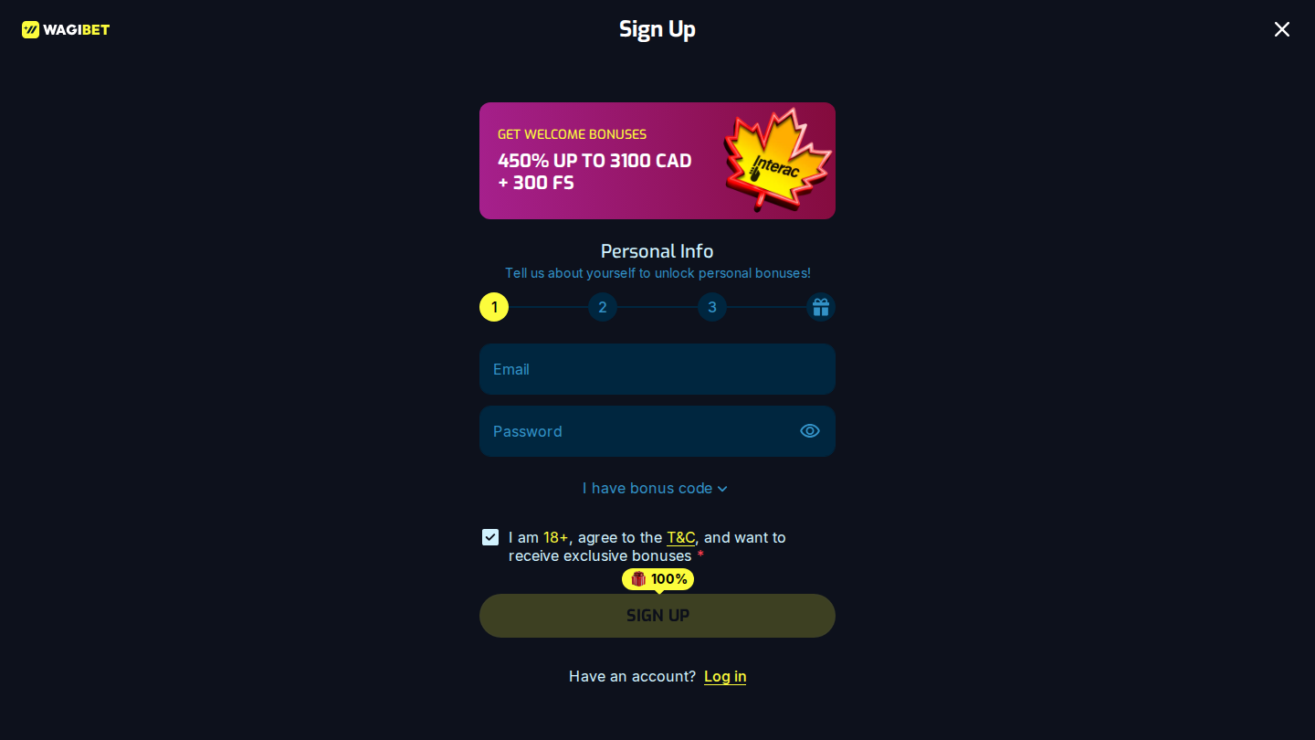 How to Register at Wagibet